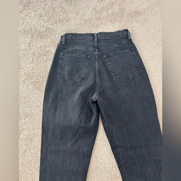 Abercrombie & Fitch Curve Love Ultra High Rise 90s slim Straight Jeans crossover - Picture 6 of 7